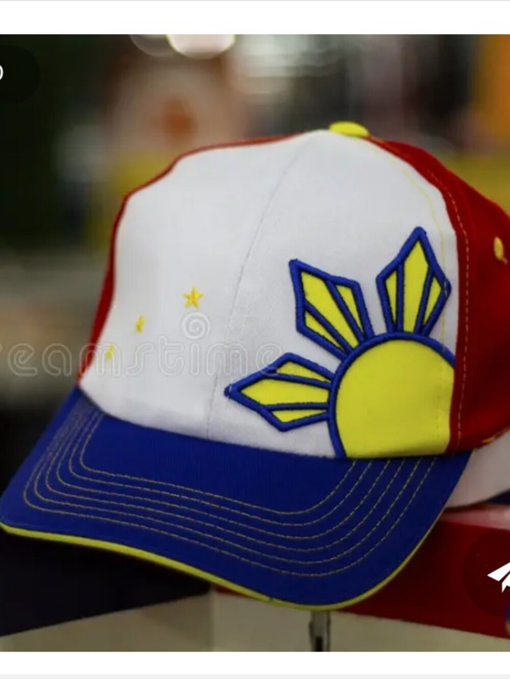Philippines Filipino Pride 3 Stars and Sun Snapback Hat Cap